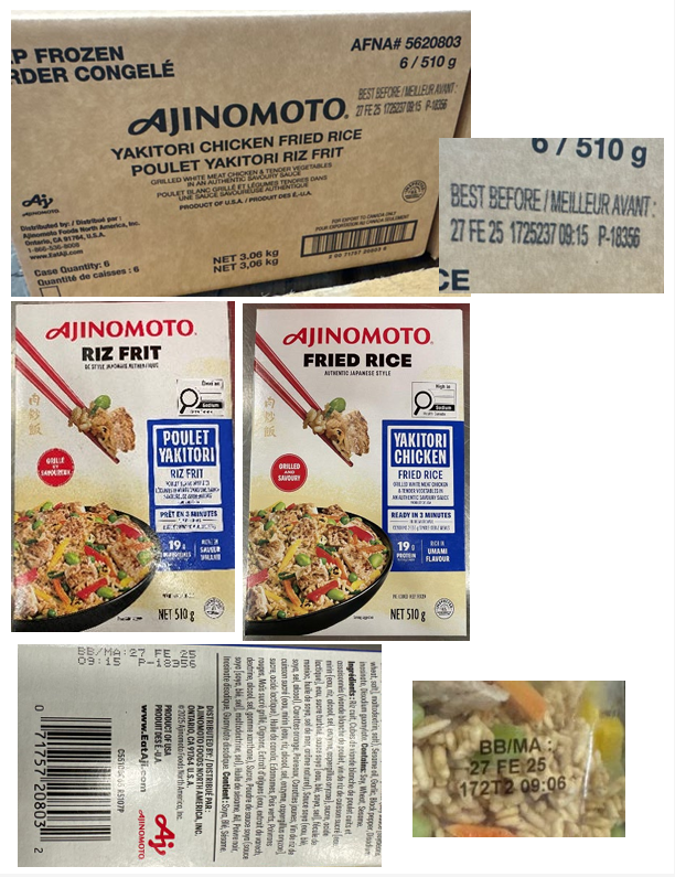 Ajinomoto Foods North America, Inc. EXPANDS Recall due to Possible Foreign Matter Contamination