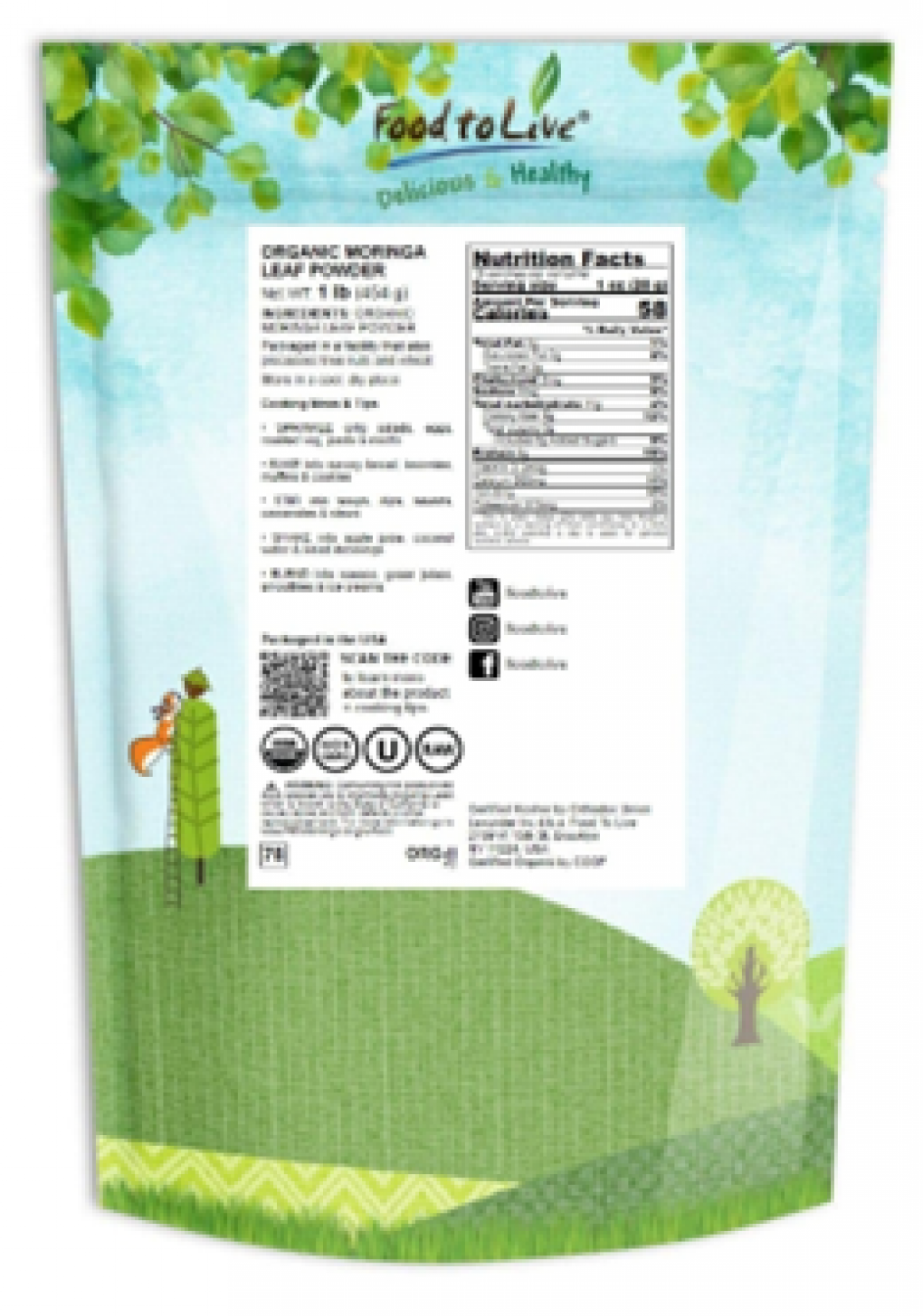 Food To Live Voluntarily Recalls Organic Moringa Products Because of Possible Health Risk