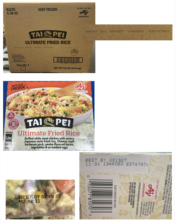 Ajinomoto Foods North America, Inc. EXPANDS Recall due to Possible Foreign Matter Contamination