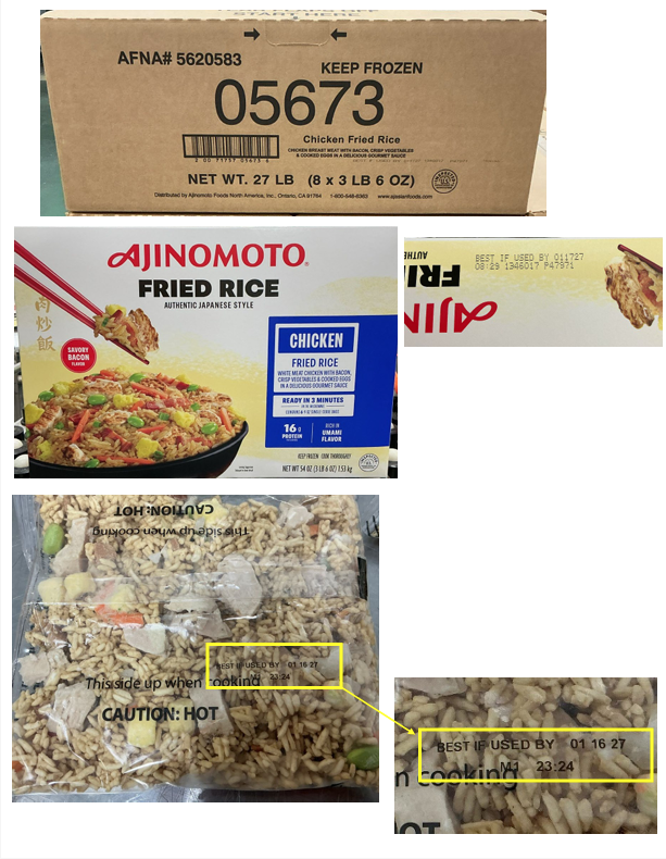 Ajinomoto Foods North America, Inc. EXPANDS Recall due to Possible Foreign Matter Contamination
