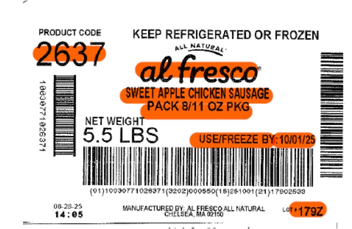 Chicken sausage product recalled due to potential plastic pieces Chicken sausage product recalled due to potential plastic pieces