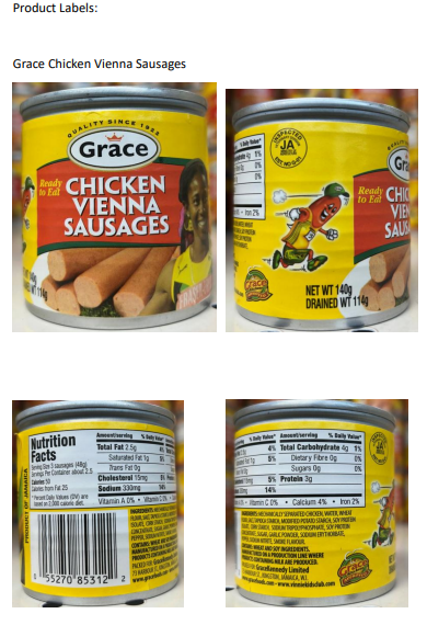 FSIS Issues Public Health Alert for Ineligible Chicken Vienna-Style Sausage Products Illegally Imported From Jamaica