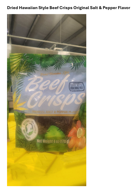 FSIS Issues Public Health Alert for Ready-To-Eat Beef Jerky Products Due to Misbranding and Undeclared Allergen