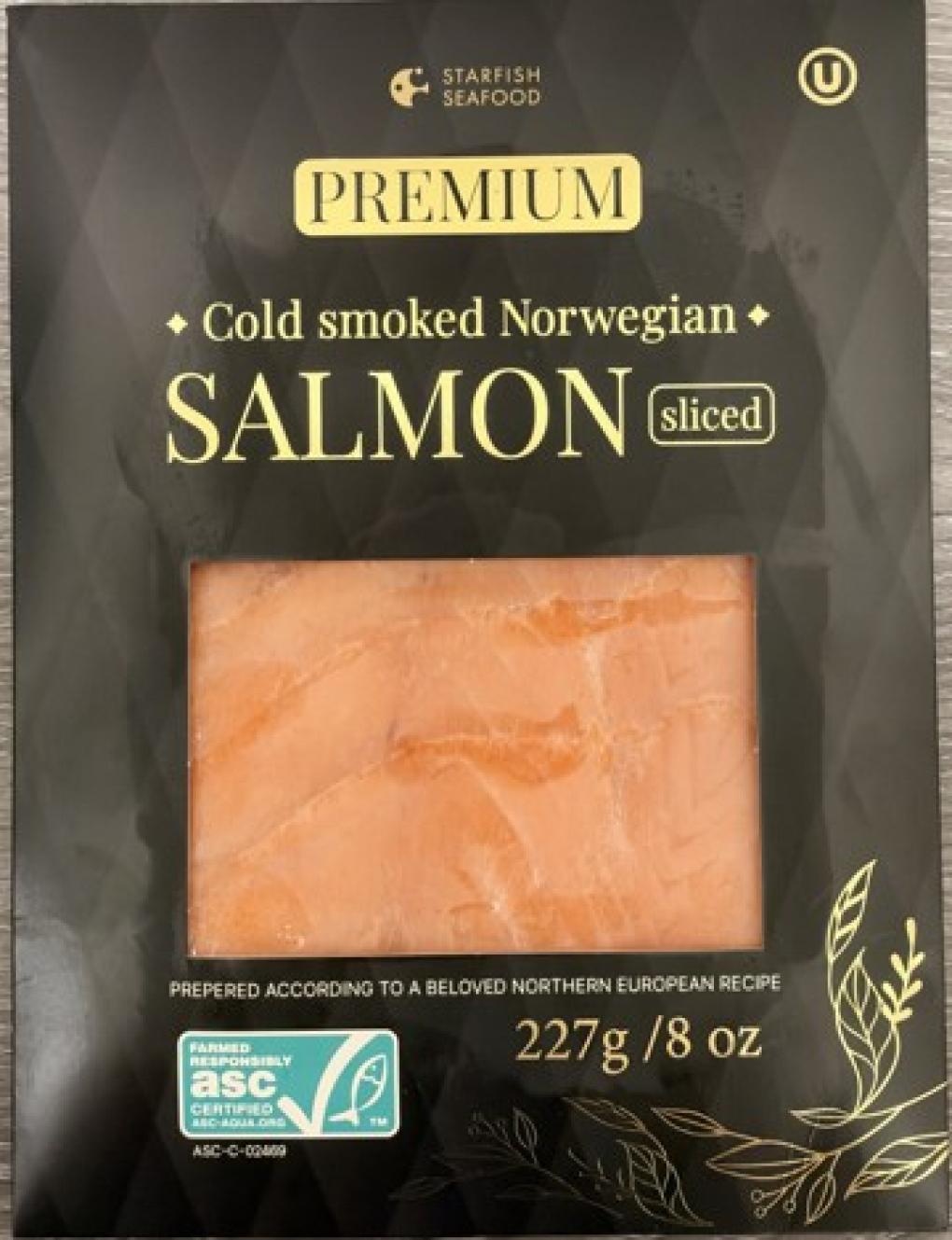 Krasnyi Oktyabr Inc. Recalls Starfish Seafood Premium Cold Smoked Norwegian Salmon Sliced (227g/8oz) Because of Possible Health Risk