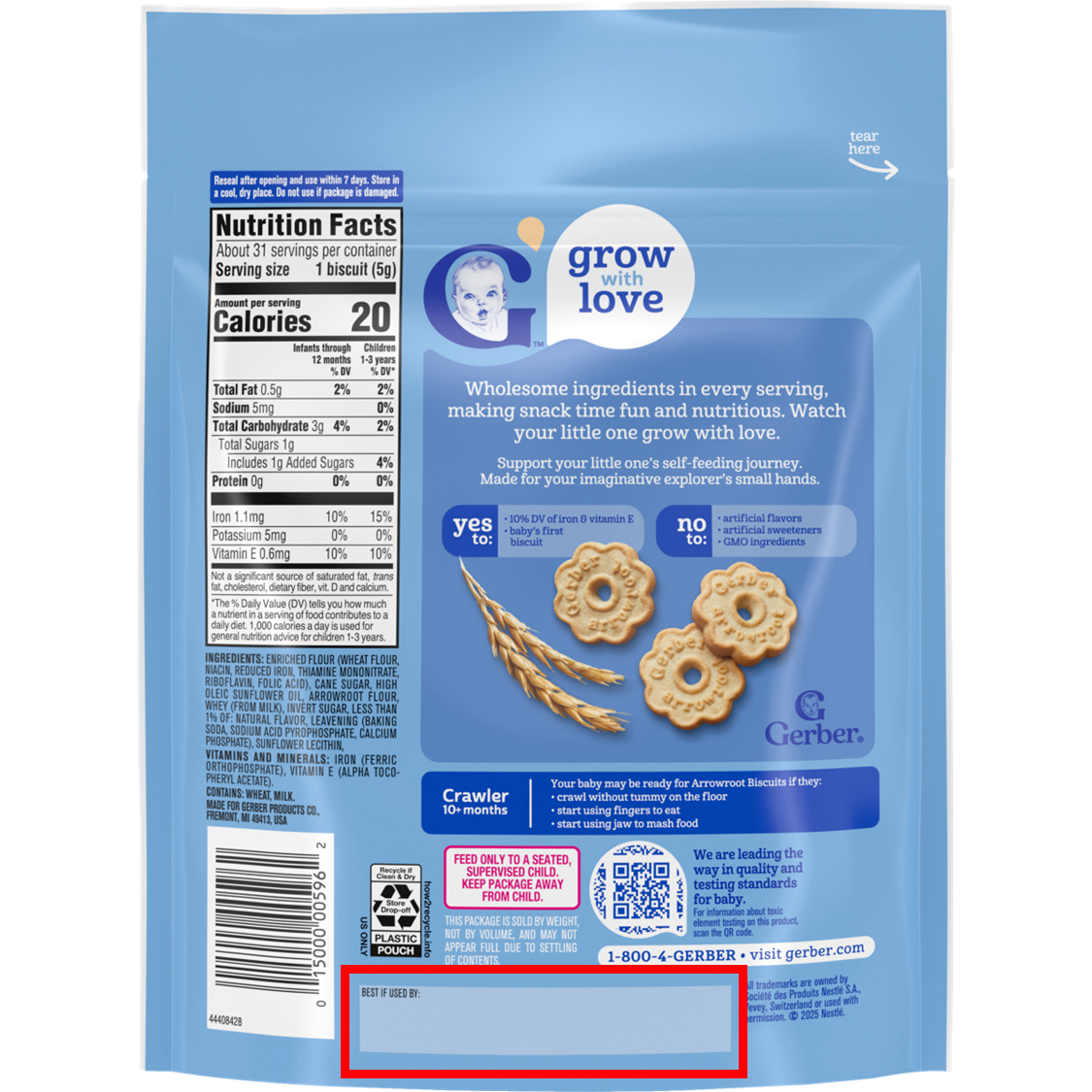 Gerber Products Company Announces Voluntary Recall of Limited Batches of Arrowroot Biscuits  Due to Potential Presence of Foreign Material 