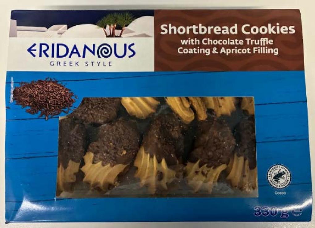 Lidl US Expands Recall of Eridanous Shortbread Cookies Due to Undeclared Wheat, Soy, Milk, Egg and Tree Nut (Coconut) Allergens