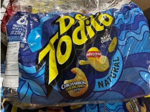 Public health alert issued for De Todito potato chip packs due to ineligible exports