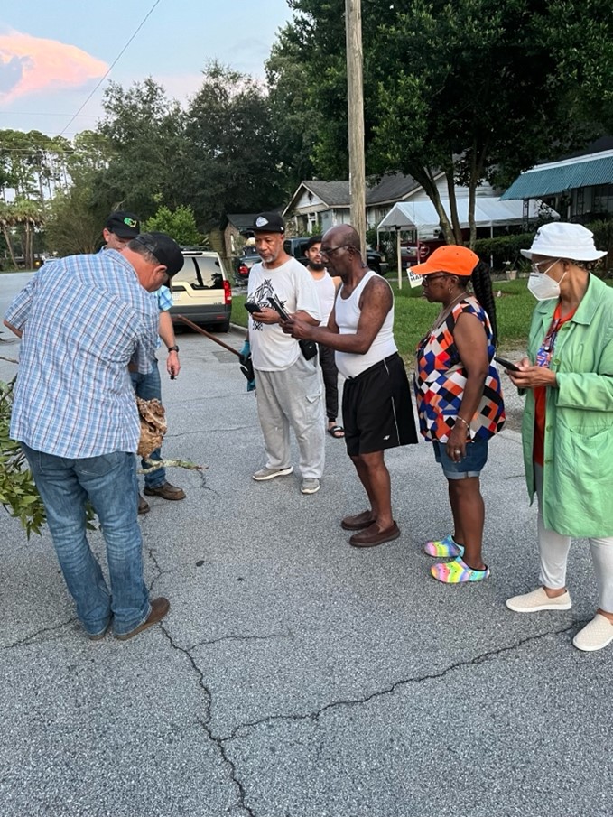 Following the eradication and specimen collection, the PPD team presents the eliminated nest to community members. This provides an opportunity to emphasize the importance of eradication efforts and engage the community, which plays a vital role in these efforts.  - Georgia Department of Agriculture