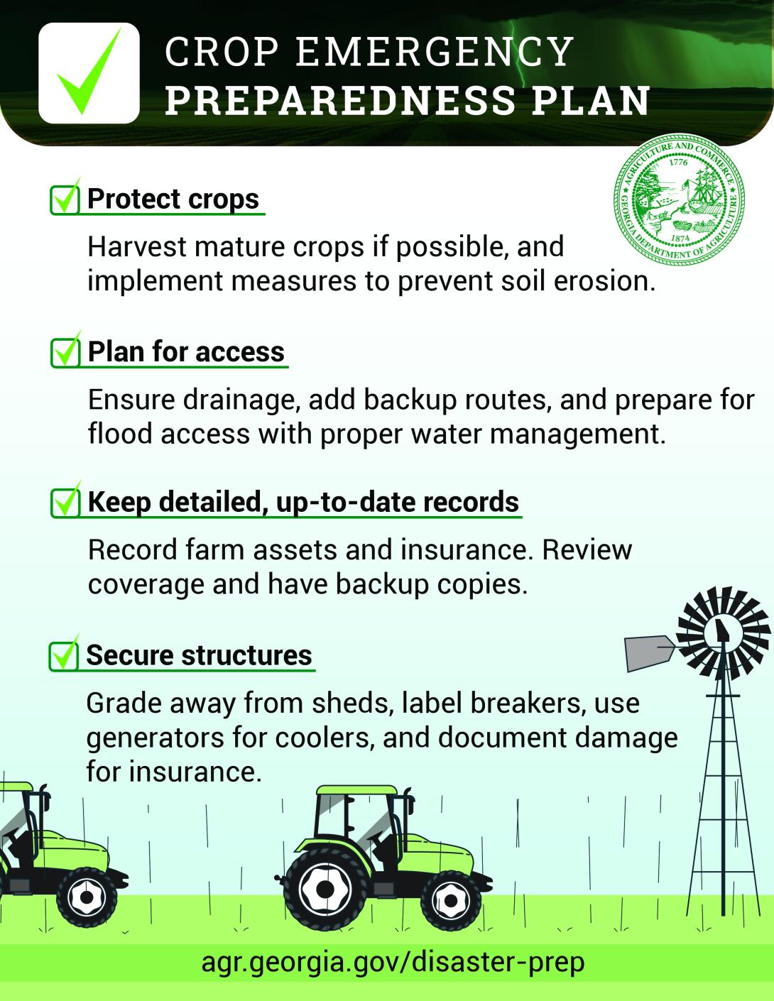 Hurricane Response: Crop Emergency Plan