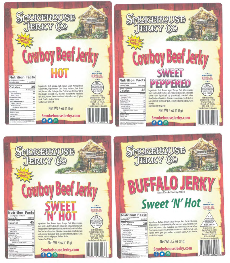 Springville Meat & Cold Storage Co., Inc., recalls various Beef Jerky/ Beef Snack Stick Products due to misbranding and undeclared allergens of fish (anchovies) 